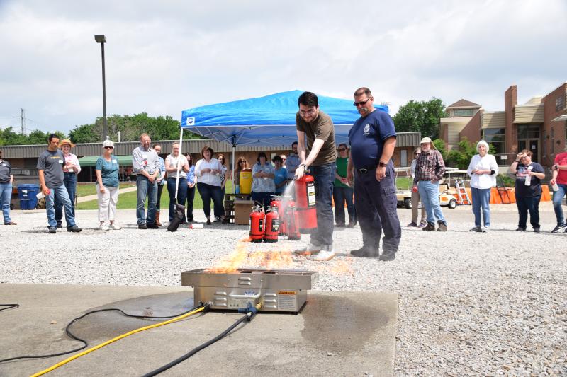 Fire extinguisher training photo
